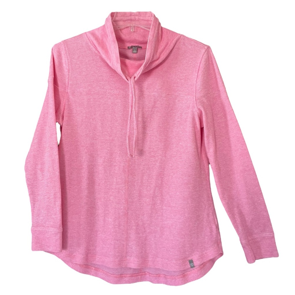 T by Talbots Lp Textured Cowlneck Pullover Size Large Petite